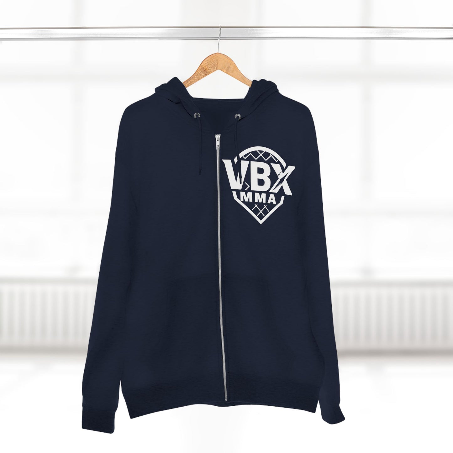 victory box mma "vbx" Motivational Unisex Zip Hoodie - Built to Win, Casual Wear, Gym Apparel, Gift for Athletes, Inspirational Fashion