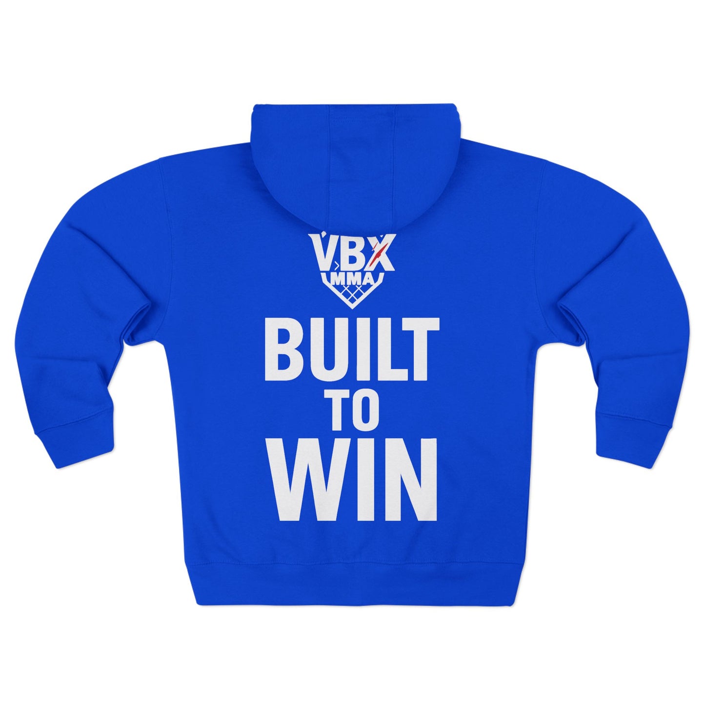 victory box mma "vbx" Motivational Unisex Zip Hoodie - Built to Win, Casual Wear, Gym Apparel, Gift for Athletes, Inspirational Fashion