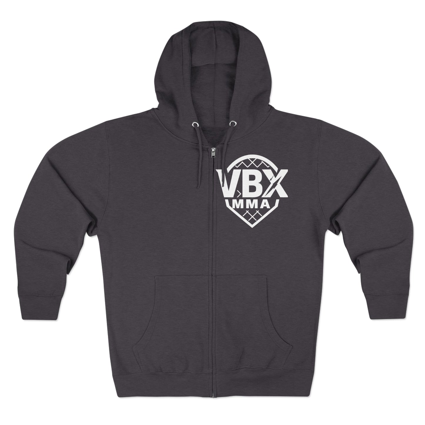 victory box mma "vbx" Motivational Unisex Zip Hoodie - Built to Win, Casual Wear, Gym Apparel, Gift for Athletes, Inspirational Fashion