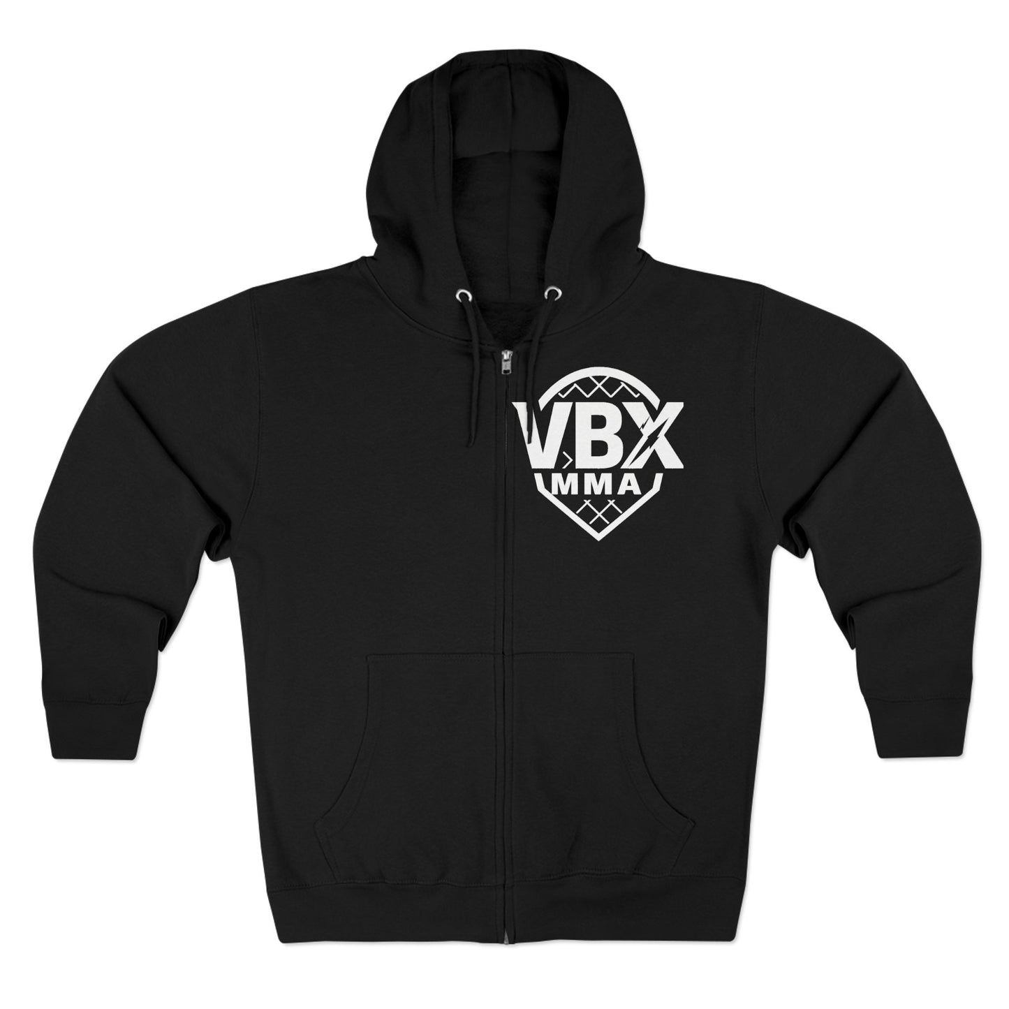 victory box mma "vbx" Motivational Unisex Zip Hoodie - Built to Win, Casual Wear, Gym Apparel, Gift for Athletes, Inspirational Fashion
